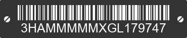 2016 INTERNATIONAL MA025 3HAMMMMMXGL179747 VIN decoded