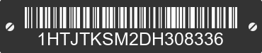 2013 INTERNATIONAL MA065 1HTJTKSM2DH308336 VIN decoded