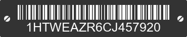 2012 INTERNATIONAL SR525 1HTWEAZR6CJ457920 VIN decoded