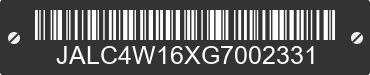 2016 ISUZU NPR-HD JALC4W16XG7002331 VIN decoded