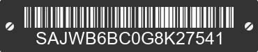 2016 JAGUAR F-TYPE SAJWB6BC0G8K27541 VIN decoded