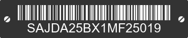 2001 JAGUAR Vanden Plas SAJDA25BX1MF25019 VIN decoded