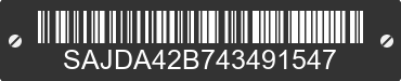 2004 JAGUAR XK SAJDA42B743491547 VIN decoded