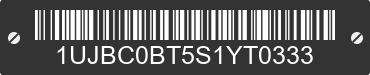 2025 JAY FLIGHT 321 BDS 1UJBC0BT5S1YT0333 VIN decoded