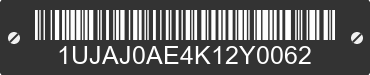 2019 JAYCO Jayco 1UJAJ0AE4K12Y0062 VIN decoded