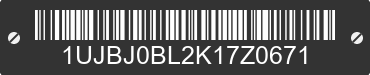 2019 JAYCO Jayco 1UJBJ0BL2K17Z0671 VIN decoded