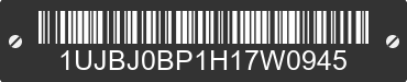 2017 JAYCO Jayco 1UJBJ0BP1H17W0945 VIN decoded