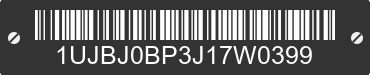 2018 JAYCO Jayco 1UJBJ0BP3J17W0399 VIN decoded