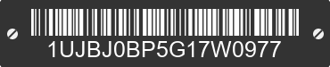 2016 JAYCO Jayco 1UJBJ0BP5G17W0977 VIN decoded