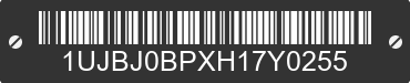2017 JAYCO Jayco 1UJBJ0BPXH17Y0255 VIN decoded