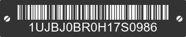 2017 JAYCO Jayco 1UJBJ0BR0H17S0986 VIN decoded