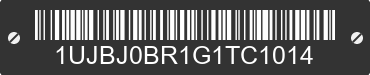 2016 JAYCO Jayco 1UJBJ0BR1G1TC1014 VIN decoded