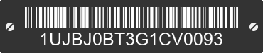 2016 JAYCO Jayco 1UJBJ0BT3G1CV0093 VIN decoded