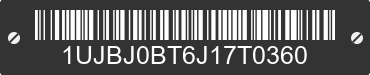 2018 JAYCO Jayco 1UJBJ0BT6J17T0360 VIN decoded