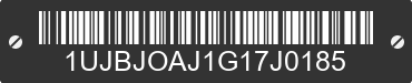 2016 JAYCO Jayco 1UJBJOAJ1G17J0185 VIN decoded