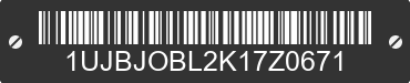 2019 JAYCO Jayco 1UJBJOBL2K17Z0671 VIN decoded