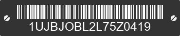 2020 JAYCO Jayco 1UJBJOBL2L75Z0419 VIN decoded