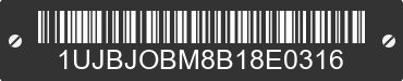 2011 JAYCO Jayco 1UJBJOBM8B18E0316 VIN decoded