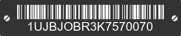 2019 JAYCO Jayco 1UJBJOBR3K7570070 VIN decoded