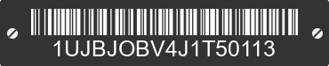 2018 JAYCO Jayco 1UJBJOBV4J1T50113 VIN decoded