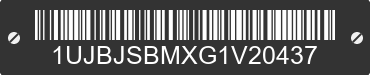 2016 JAYCO Jayco 1UJBJSBMXG1V20437 VIN decoded