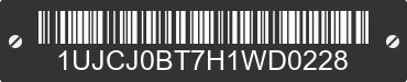 2017 JAYCO Jayco 1UJCJ0BT7H1WD0228 VIN decoded