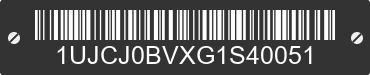 2016 JAYCO Jayco 1UJCJ0BVXG1S40051 VIN decoded