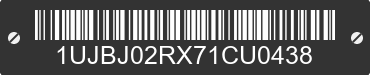 2007 JAYCO RV Trailer 1UJBJ02RX71CU0438 VIN decoded