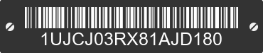 2008 JAYCO RV Trailer 1UJCJ03RX81AJD180 VIN decoded