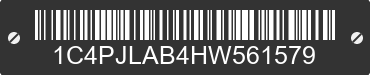 2017 JEEP Cherokee 1C4PJLAB4HW561579 VIN decoded