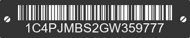 2016 JEEP Cherokee 1C4PJMBS2GW359777 VIN decoded