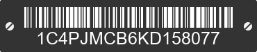 2019 JEEP Cherokee 1C4PJMCB6KD158077 VIN decoded