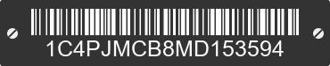 2021 JEEP Cherokee 1C4PJMCB8MD153594 VIN decoded