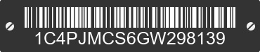 2016 JEEP Cherokee 1C4PJMCS6GW298139 VIN decoded