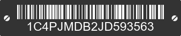 2018 JEEP Cherokee 1C4PJMDB2JD593563 VIN decoded