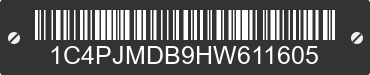 2017 JEEP Cherokee 1C4PJMDB9HW611605 VIN decoded