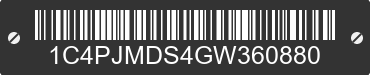 2016 JEEP Cherokee 1C4PJMDS4GW360880 VIN decoded