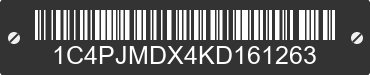 2019 JEEP Cherokee 1C4PJMDX4KD161263 VIN decoded