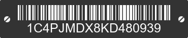 2019 JEEP Cherokee 1C4PJMDX8KD480939 VIN decoded