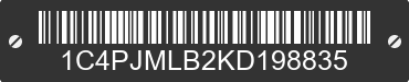 2019 JEEP Cherokee 1C4PJMLB2KD198835 VIN decoded