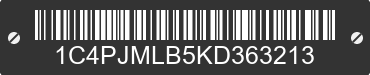 2019 JEEP Cherokee 1C4PJMLB5KD363213 VIN decoded