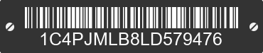 2020 JEEP Cherokee 1C4PJMLB8LD579476 VIN decoded