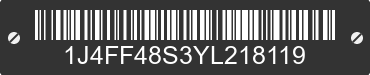 2000 JEEP Cherokee 1J4FF48S3YL218119 VIN decoded