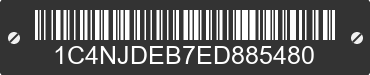 2014 JEEP Compass 1C4NJDEB7ED885480 VIN decoded