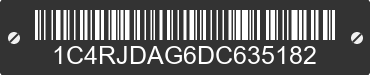 2013 JEEP Compass 1C4RJDAG6DC635182 VIN decoded