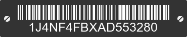 2010 JEEP Compass 1J4NF4FBXAD553280 VIN decoded