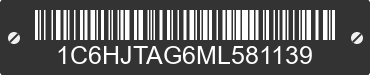 2021 JEEP Gladiator 1C6HJTAG6ML581139 VIN decoded