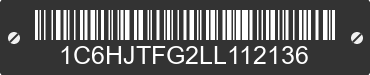 2020 JEEP Gladiator 1C6HJTFG2LL112136 VIN decoded