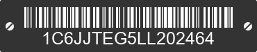 2020 JEEP Gladiator 1C6JJTEG5LL202464 VIN decoded