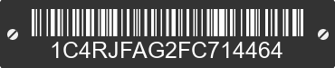 2015 JEEP Grand Cherokee 1C4RJFAG2FC714464 VIN decoded